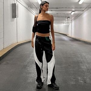 Oak and Fort - Color Block Track Pant - Size Small